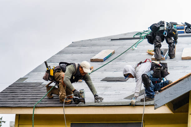 Professional Storm Damage Roof Repair technician working in Hummelstown, PA
